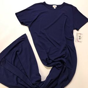 Lularoe navy blue Maria sz medium (2+ get 10% off)